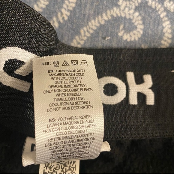 Reebok Size L Black Activewear Mens Elastic/Tie Pockets - Picture 11 of 11